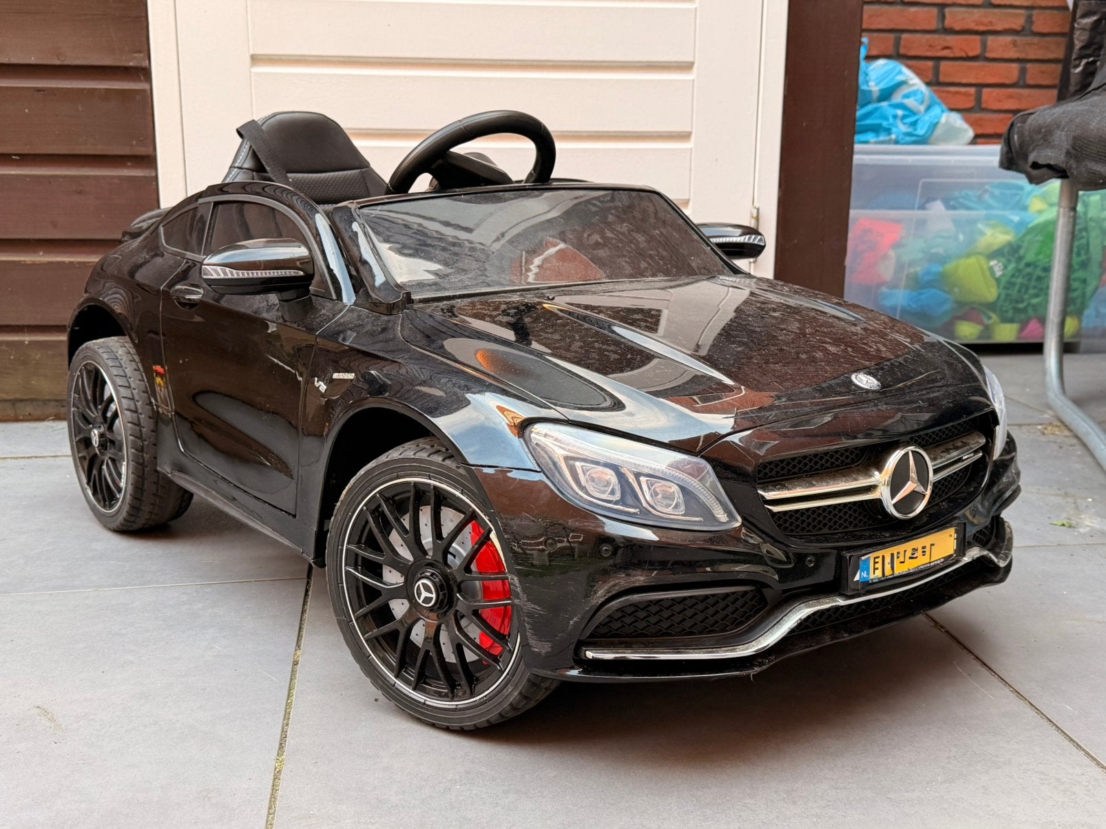 Elektrische auto kinder auto Mercedes AMG, Kinderen en Baby's, Speelgoed | Buiten | Accuvoertuigen, Ophalen, Gebruikt