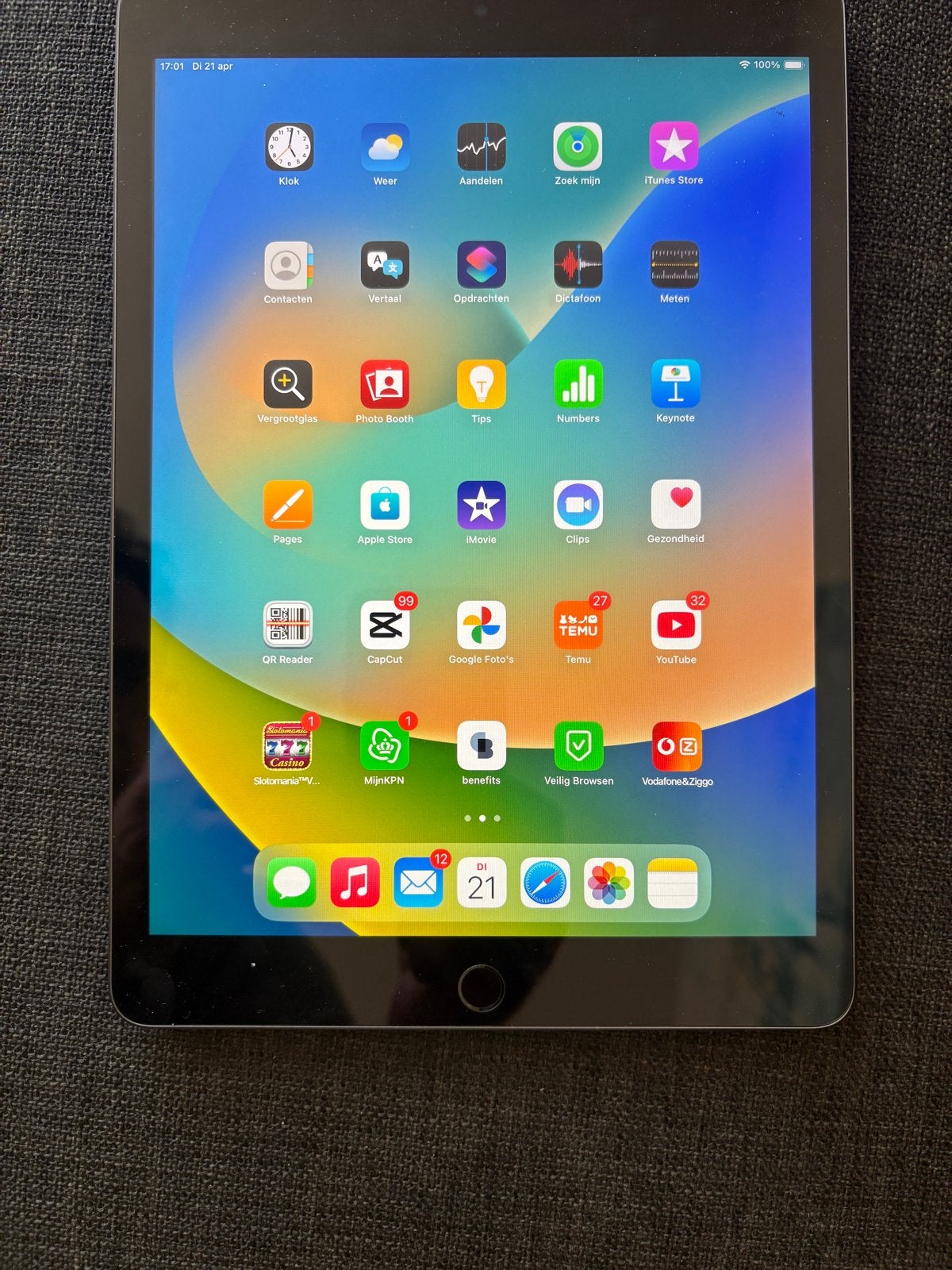 Apple iPad 9e generatie 64GB Wi-Fi - Zo goed als nieuw, Computers en Software, Apple iPads, Zo goed als nieuw, Apple iPad, Wi-Fi