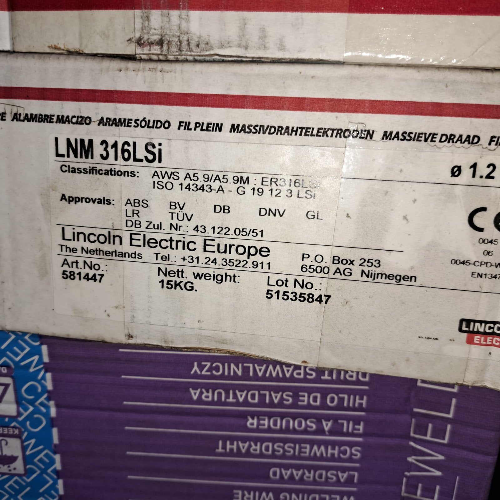 Diverse lasdraden en elektroden - Lincoln Electric, Ceweld, Ophalen, Gebruikt, Overige typen