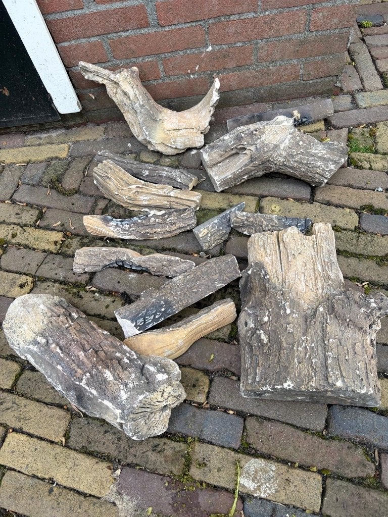 Keramische haardblokken, Ophalen, Gebruikt, Vrijstaande haard, Gashaard