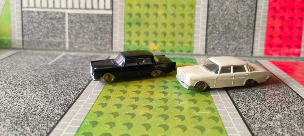 Oude Lego witte Mercedes 220s, Verzenden, Gebruikt, Auto, Overige merken