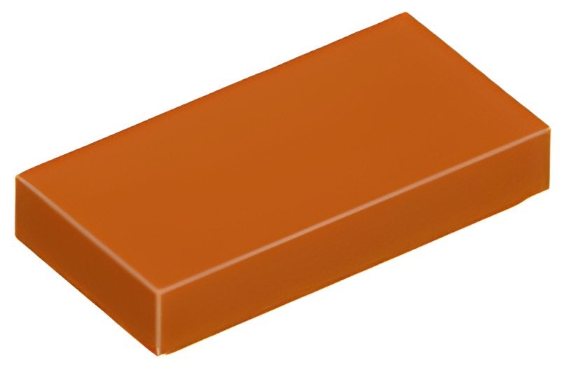 100x LEGO 4614158 - 3069 - Dark Orange Tile 1 x 2, Overige thema's, Lego, Nieuw, Ophalen of Verzenden