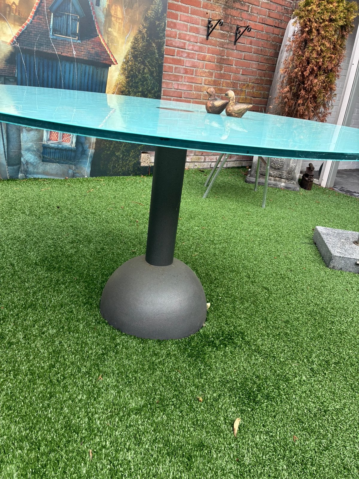 Tuintafel, Ophalen, Zo goed als nieuw, Rond, Metaal