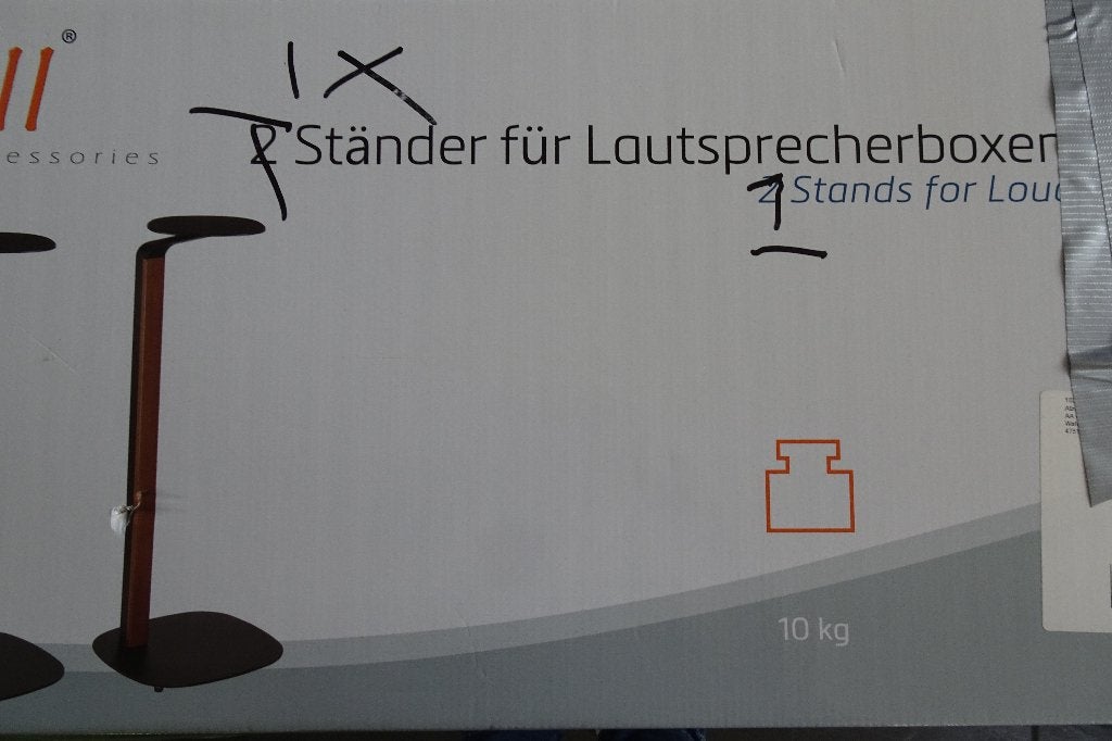 nieuwe design luxe hout/rvs speaker standaard