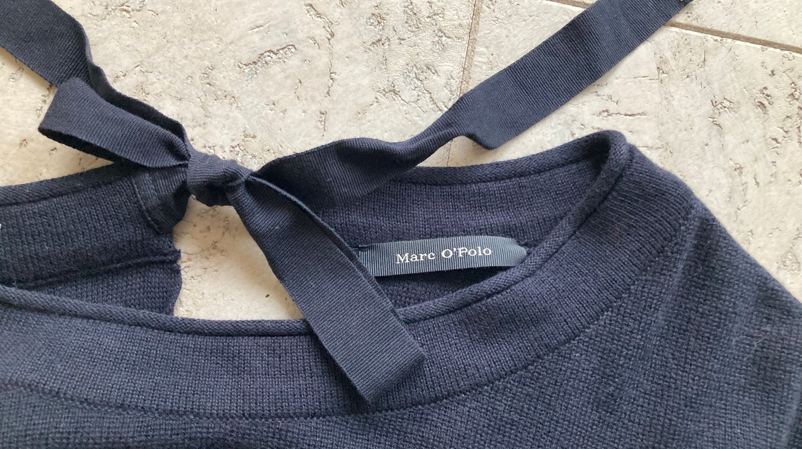 Marc O’Polo trui donkerblauw, maat XL, 100% katoen, zgan, Kleding | Dames, Ophalen of Verzenden, Zo goed als nieuw, Maat 46/48 (XL) of groter