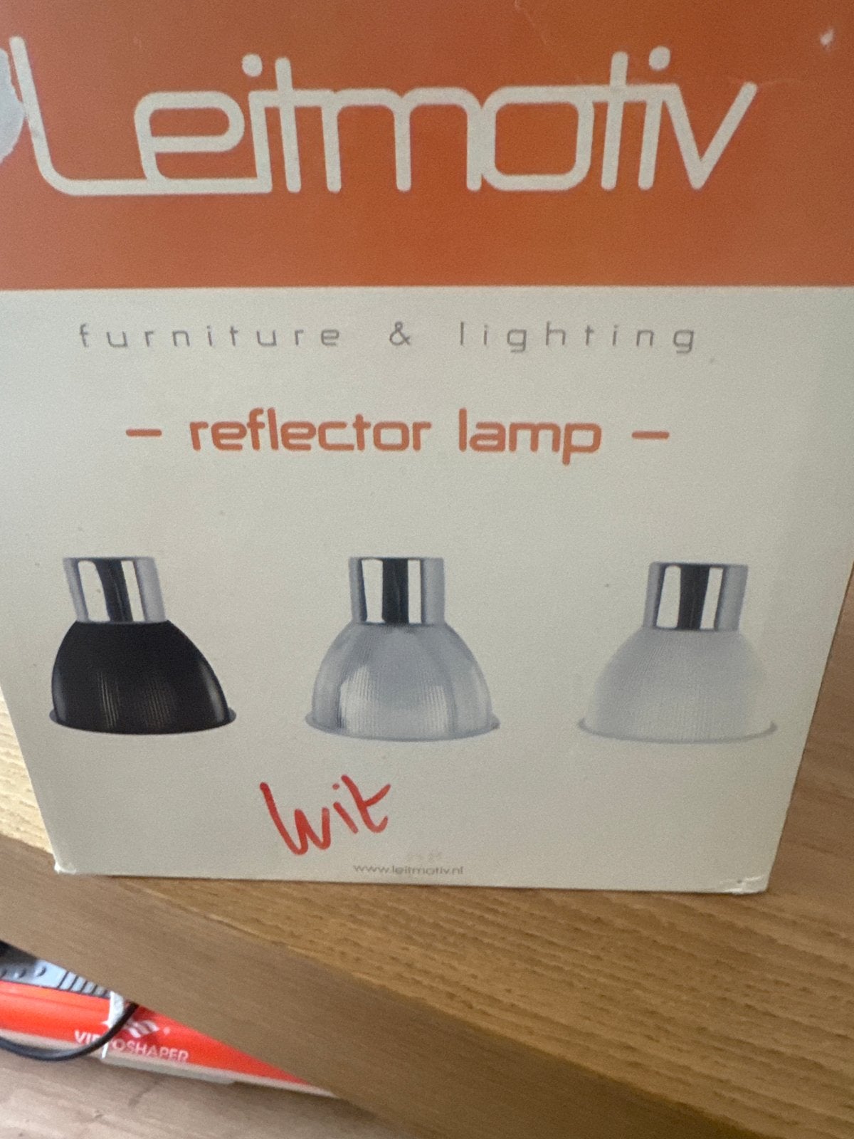 Leitmotiv Reflector Lamp - Wit, Ophalen of Verzenden, Nieuw, Metaal