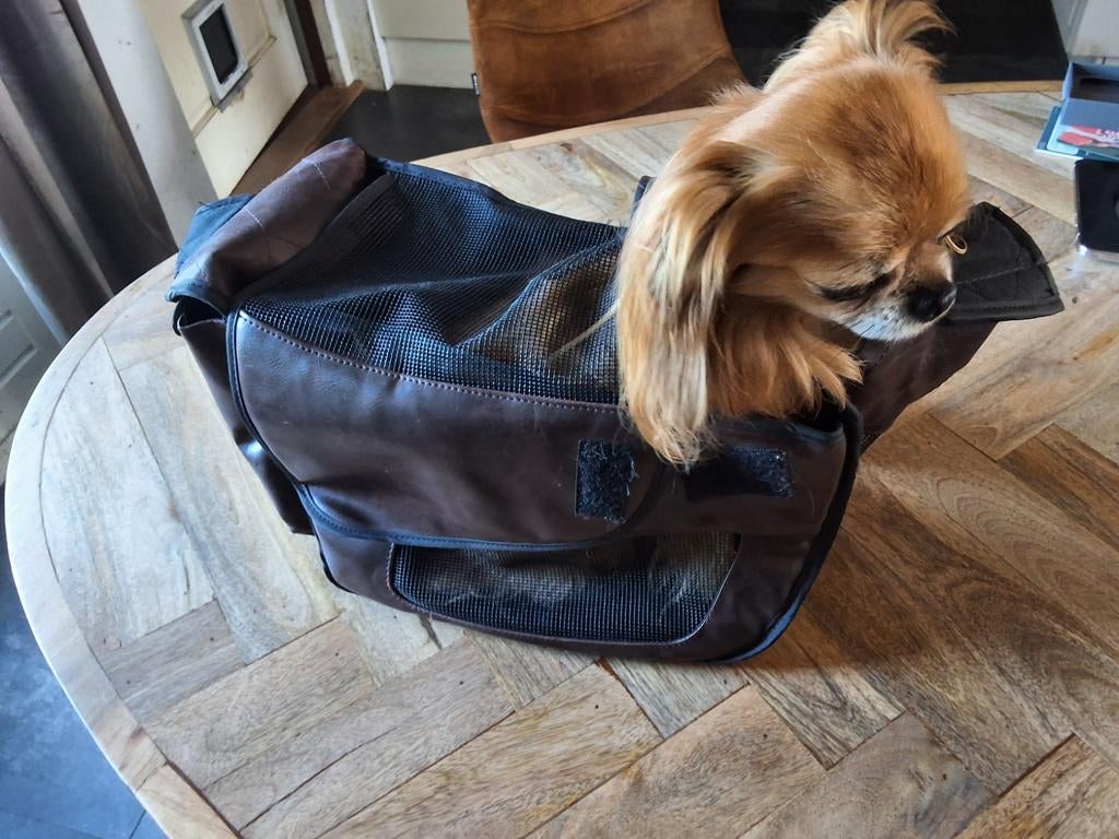 Donkerbruine hondendraagtas Doxtasy, Dieren en Toebehoren, Honden-accessoires, Ophalen of Verzenden, Gebruikt