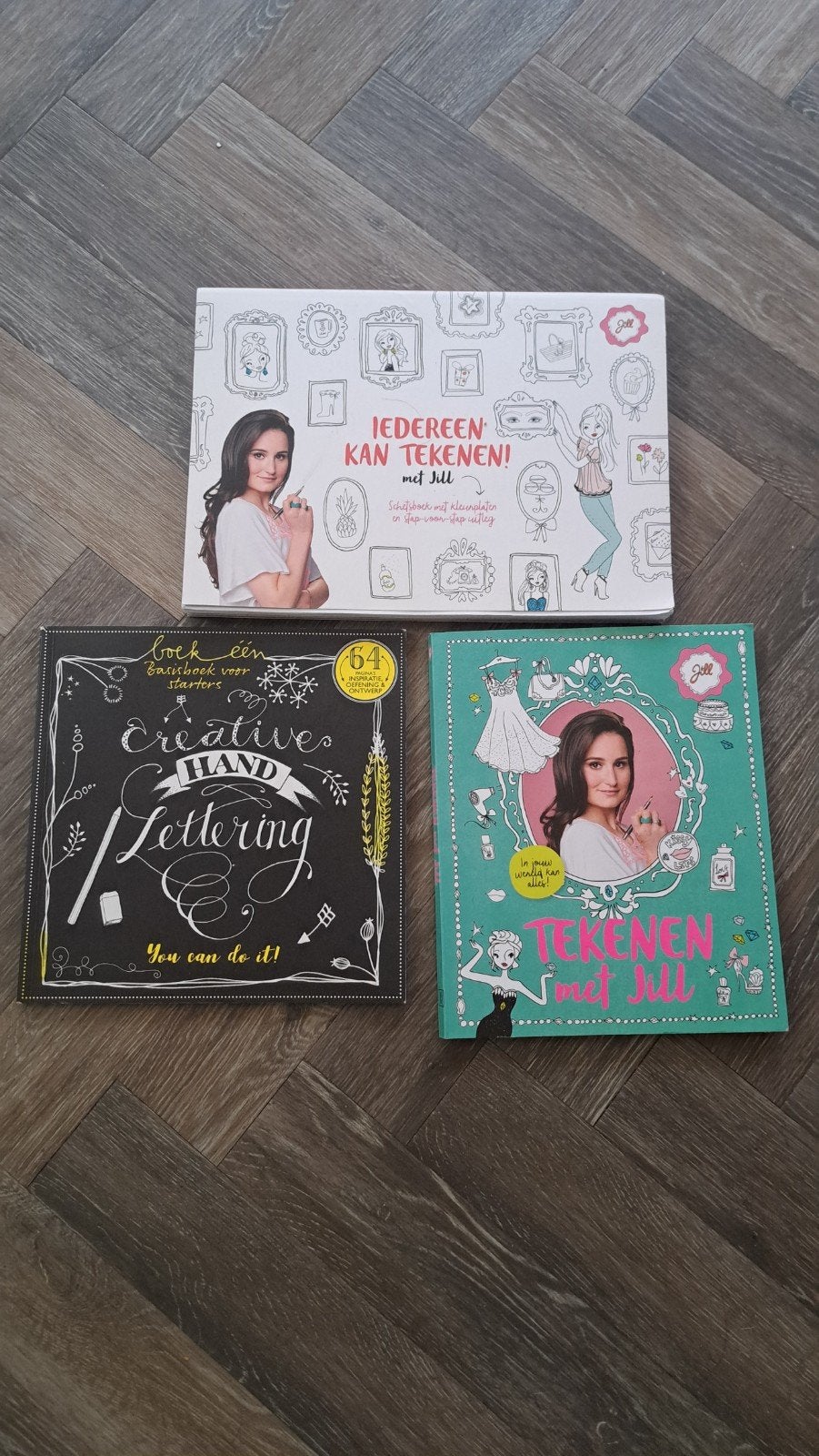 Tekenboeken set: Iedereen kan tekenen, Hand Lettering, Ophalen of Verzenden, Nieuw, Boek of Gids