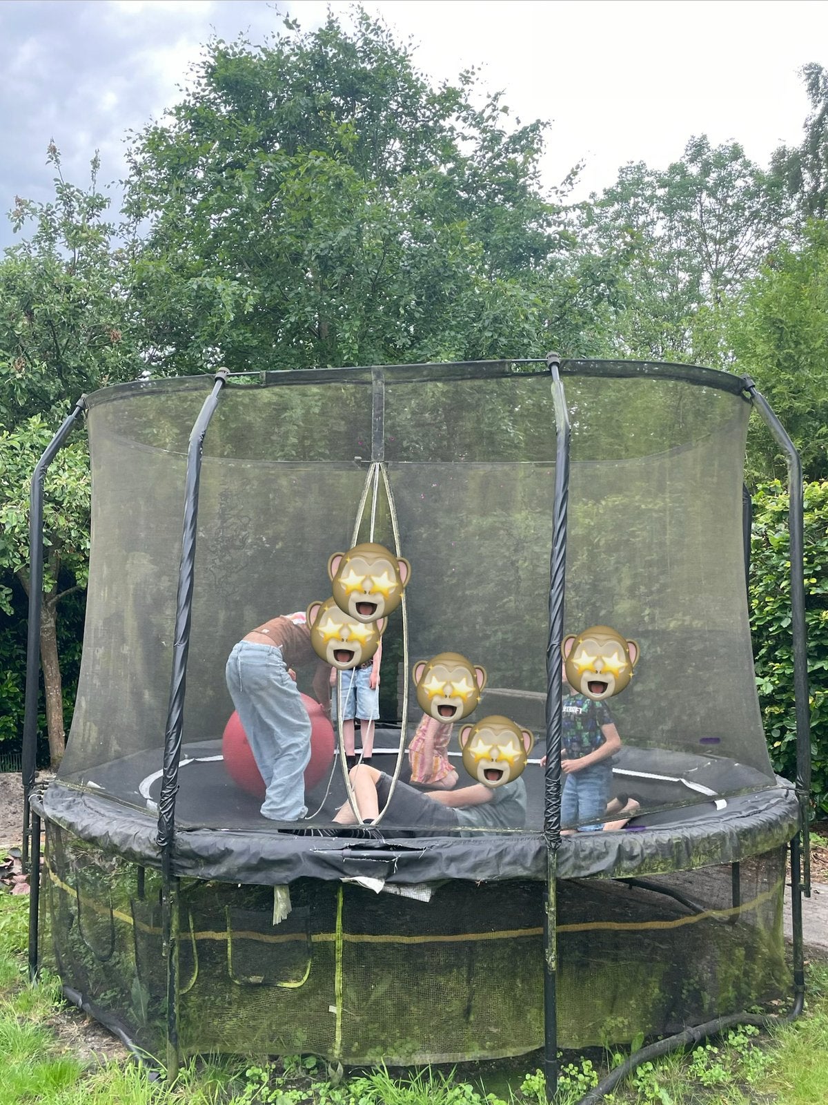 Salta black edition 366 cm, Kinderen en Baby's, Speelgoed | Buiten | Trampolines, Ophalen, Gebruikt