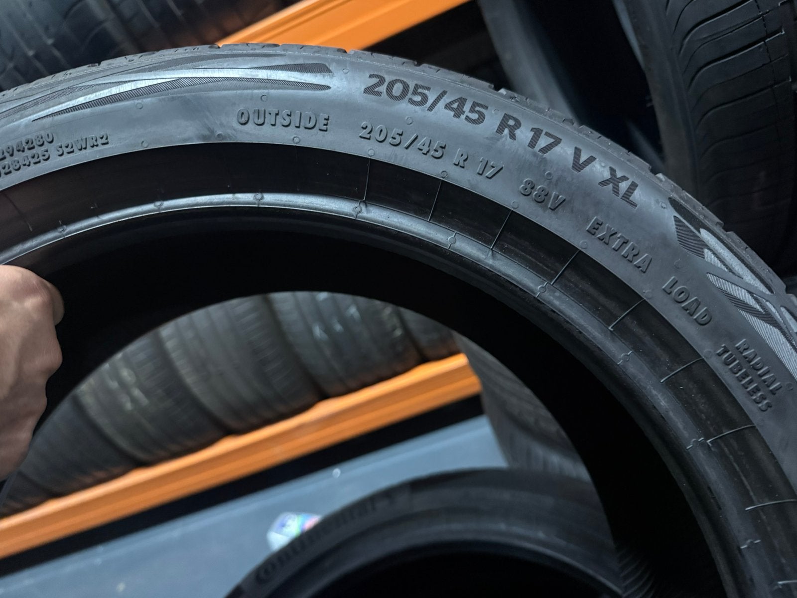 4 205 45 17 88V XL Continental Ecocontact 6 NIEUW DOT2023, Nieuw, 17 inch, Band(en), Personenwagen