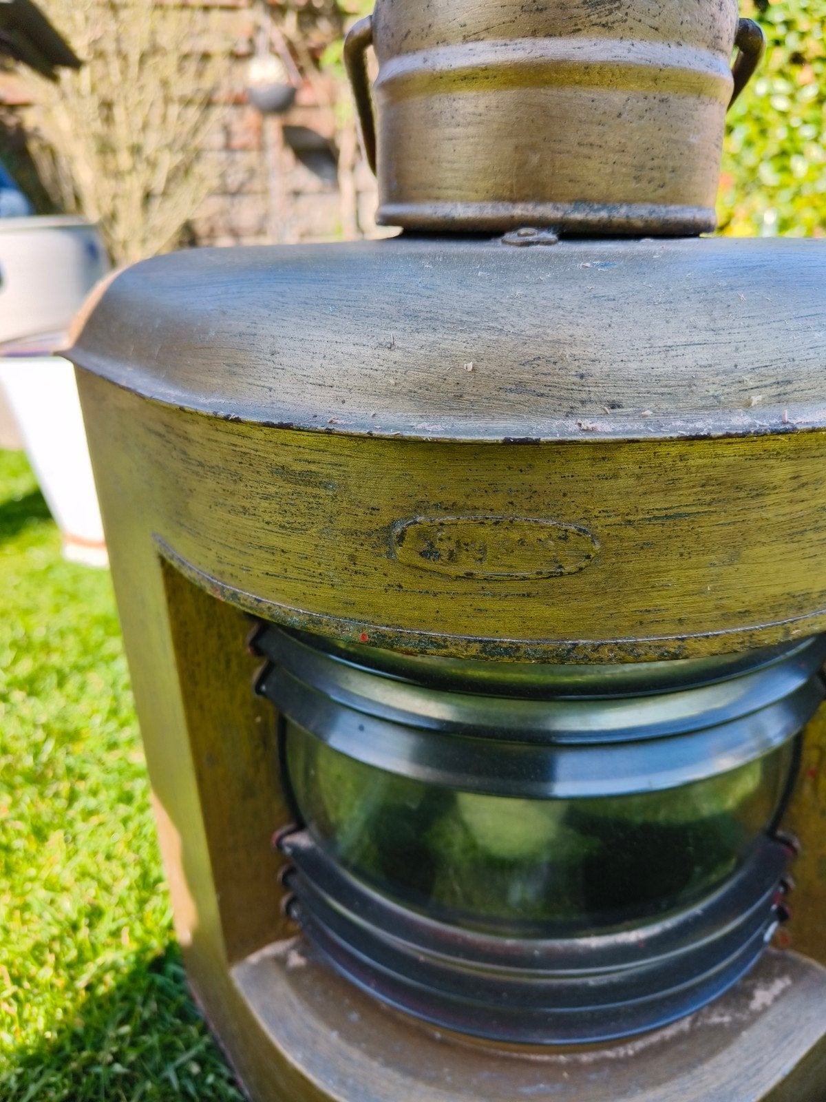 Antieke scheepslamp / navigatielamp, Ophalen of Verzenden