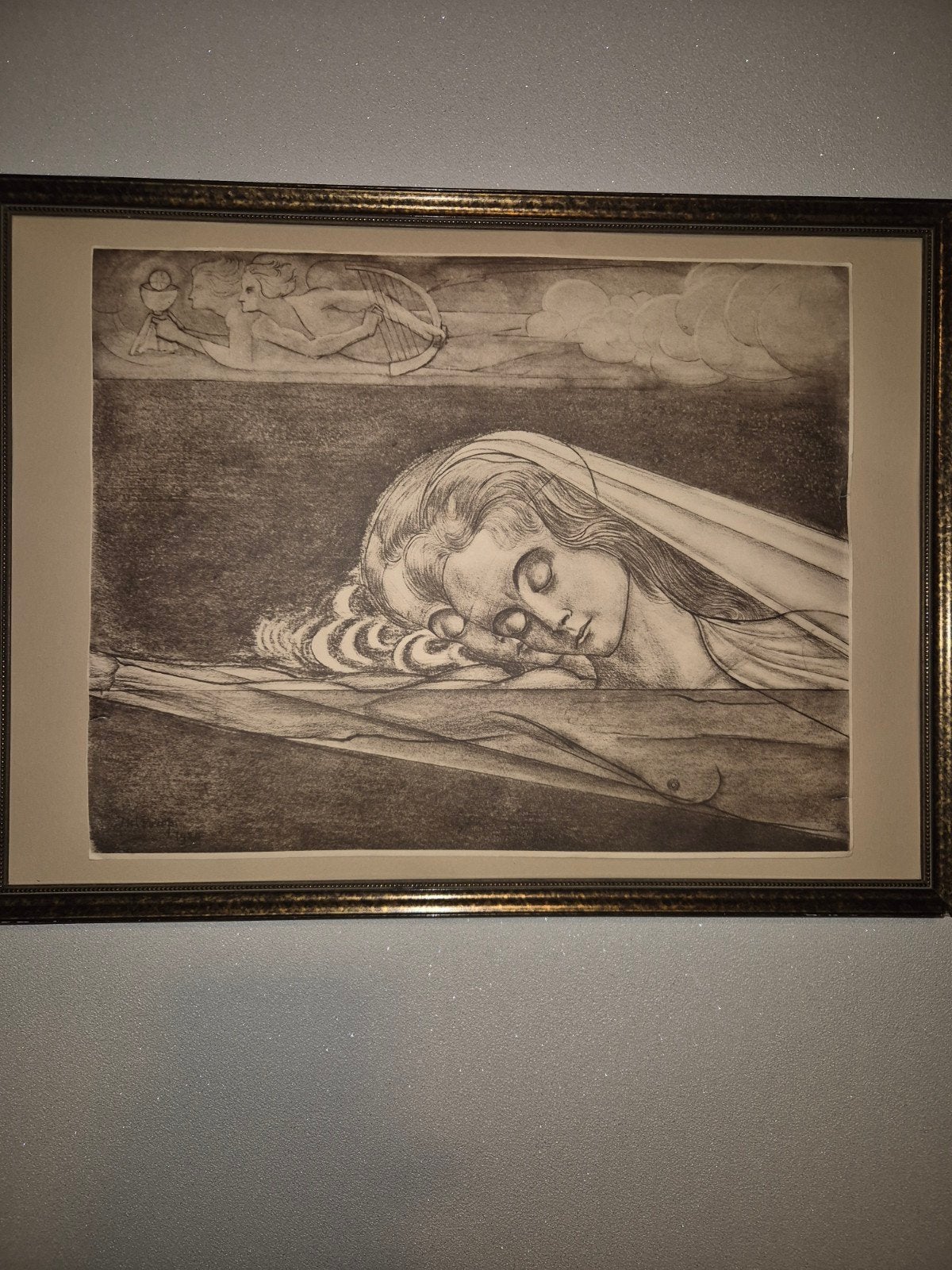 DE NOOIT RUSTENDE LIEFDE  1920, Antiek en Kunst, Kunst | Litho's en Zeefdrukken, Ophalen of Verzenden