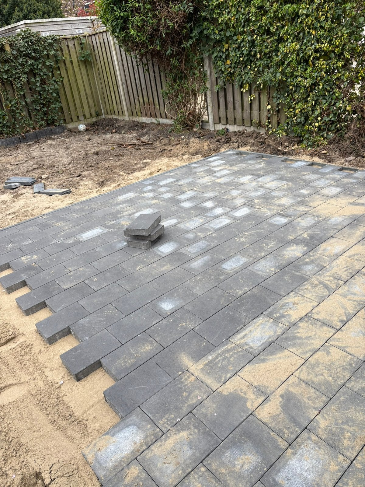 Tegels grijs, Ophalen, Nieuw, Beton, Terrastegels