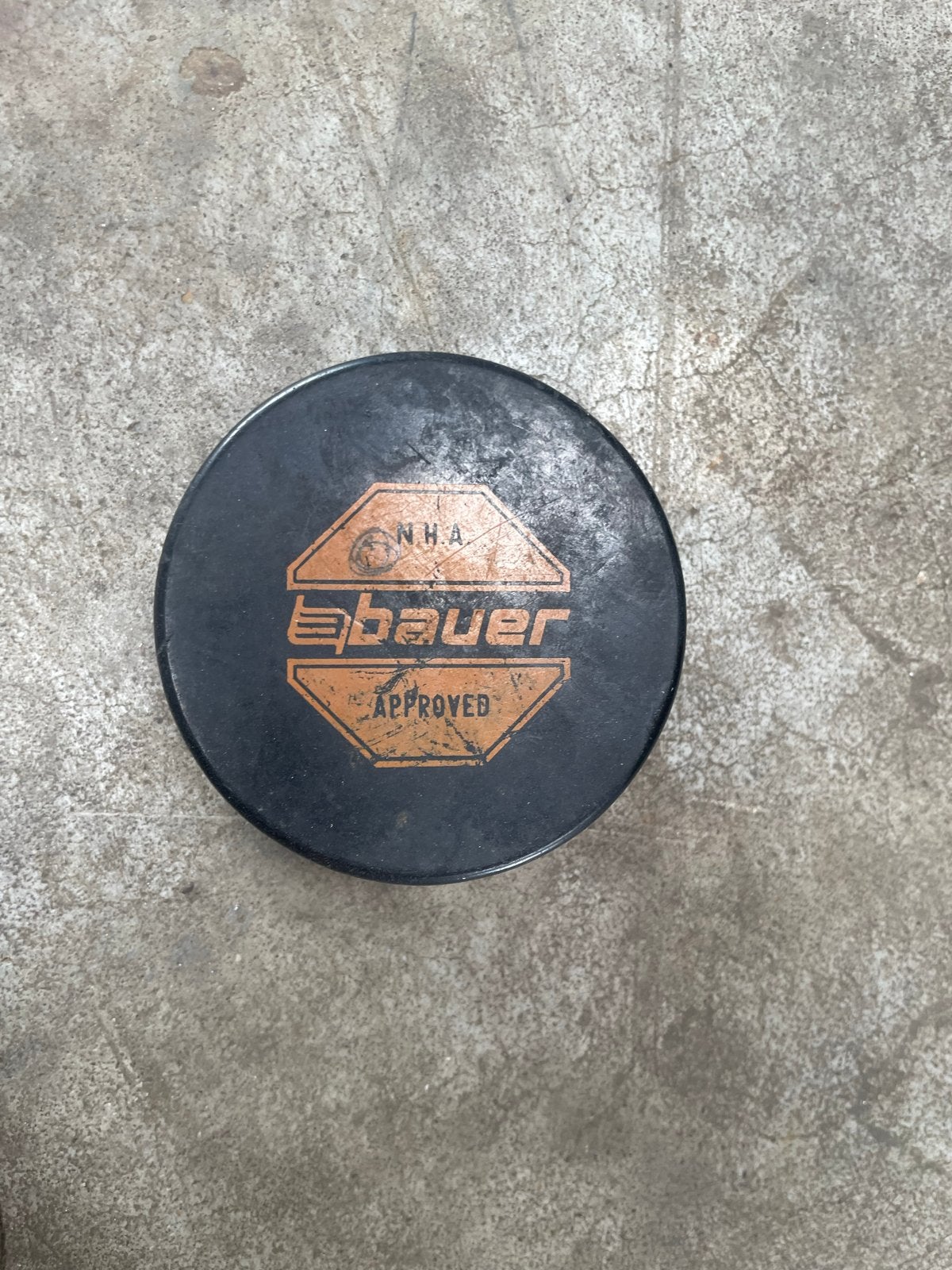 Vintage IJshockey Puck - Bauer N.H.A. Approved, Ophalen, Gebruikt, Puck