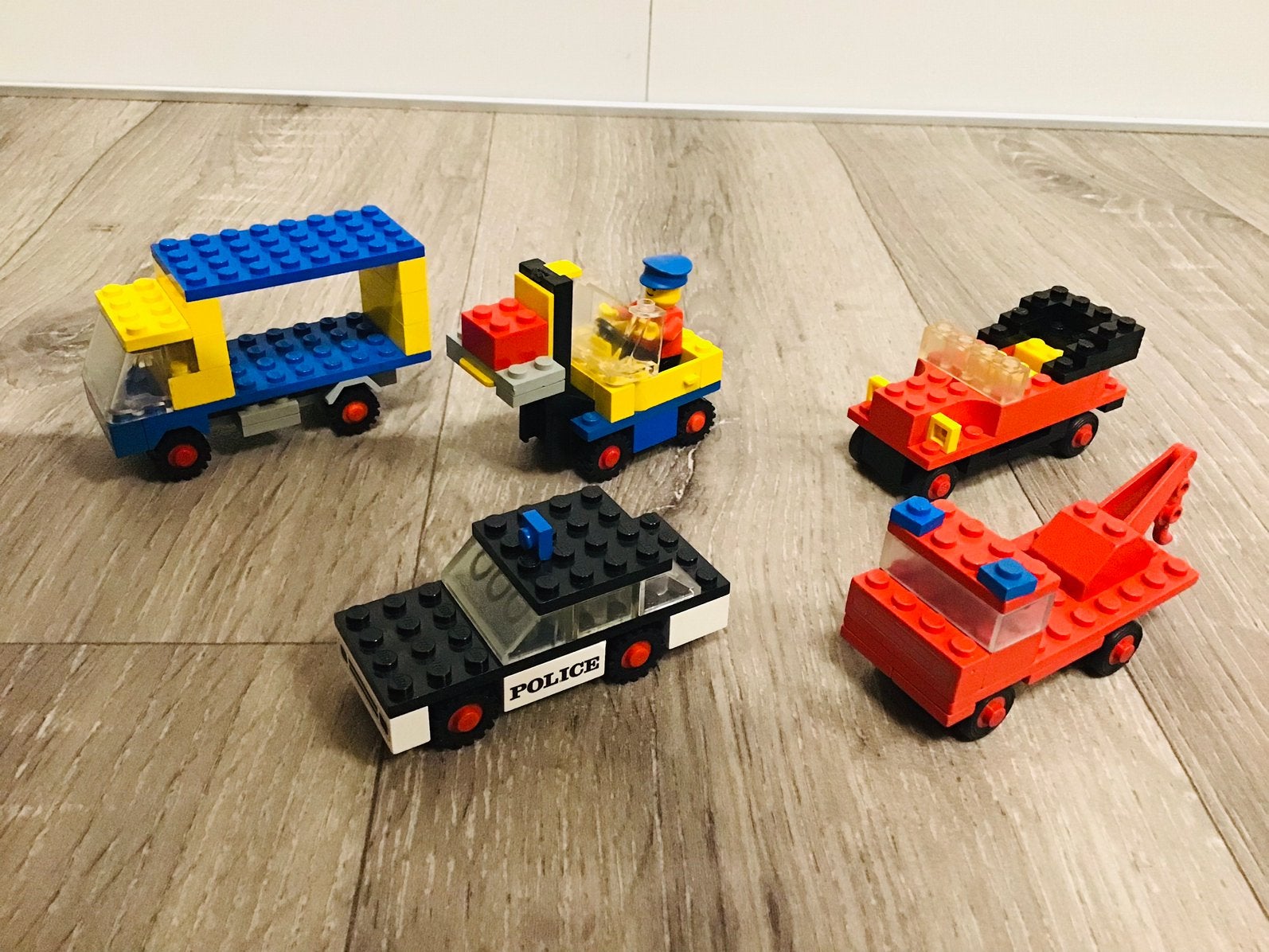 LEGO vintage 70s, 4 sets, geen instructies, IGS, Gebruikt, Lego, Ophalen of Verzenden, LEGOLAND