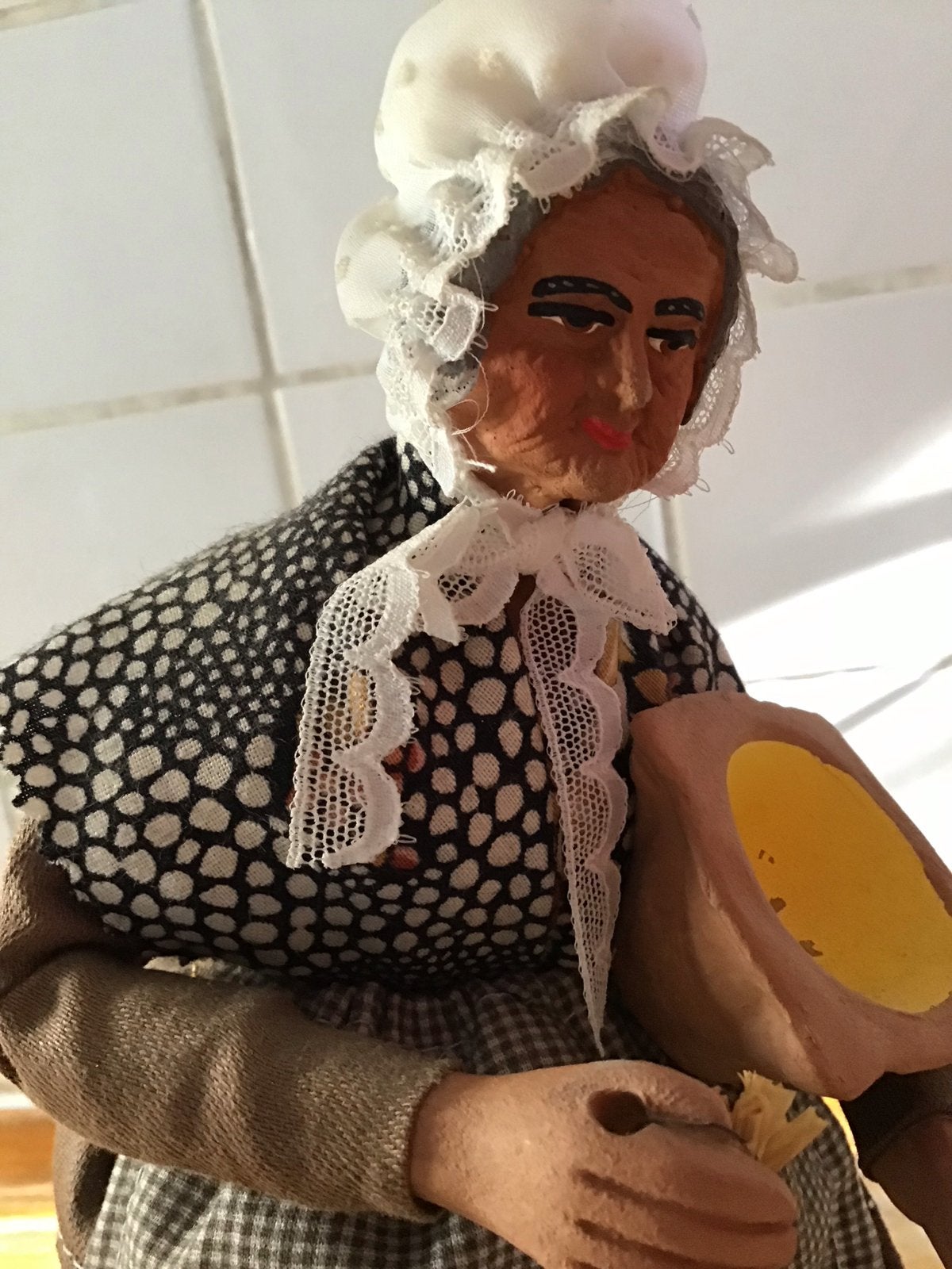 Vintage Franse Pop - Provençaalse Dame met Knoflook, Ophalen of Verzenden, Gebruikt