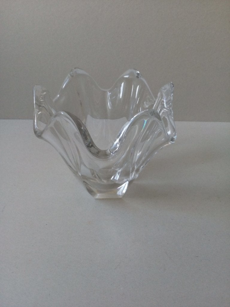 Oude tulpvaas. Glas., Gebruikt, Handgemaakt, Transparant, Ophalen of Verzenden