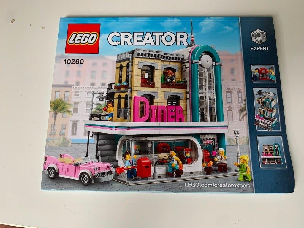 Instructie - Lego modular 10260 Downtown Diner, Lego, Overige typen, Ophalen of Verzenden, Zo goed als nieuw