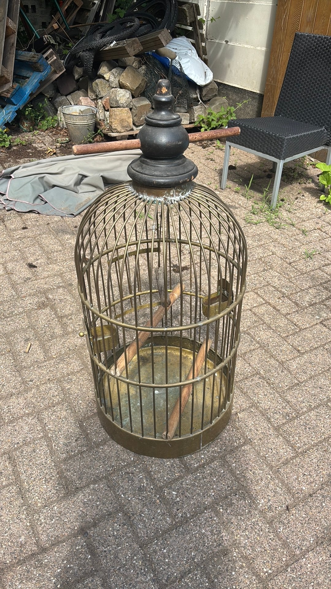 Kopere vogelkooi, Ophalen, Gebruikt, Overige materialen, Vogelkooi