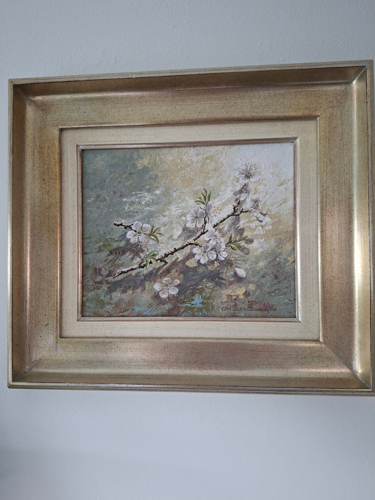 Schilderij 'Lente 2' door Chris Overbeeke, Bloemen, Doek, Realistisch, Origineel werk