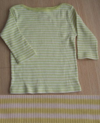 Lichtgroen/wit gestreepte longsleeve maat 98 NIEUW (0727), Meisje, Gymboree, Nieuw, Ophalen of Verzenden