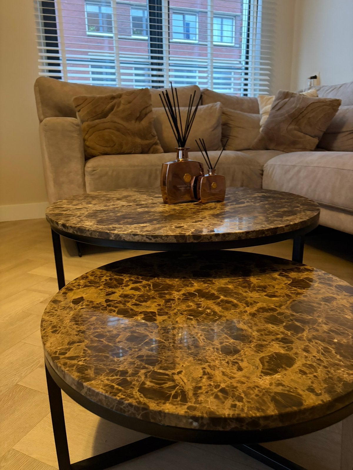 Richmond Salontafels Orion, Huis en Inrichting, Ophalen, Rond, 50 tot 100 cm, Zo goed als nieuw