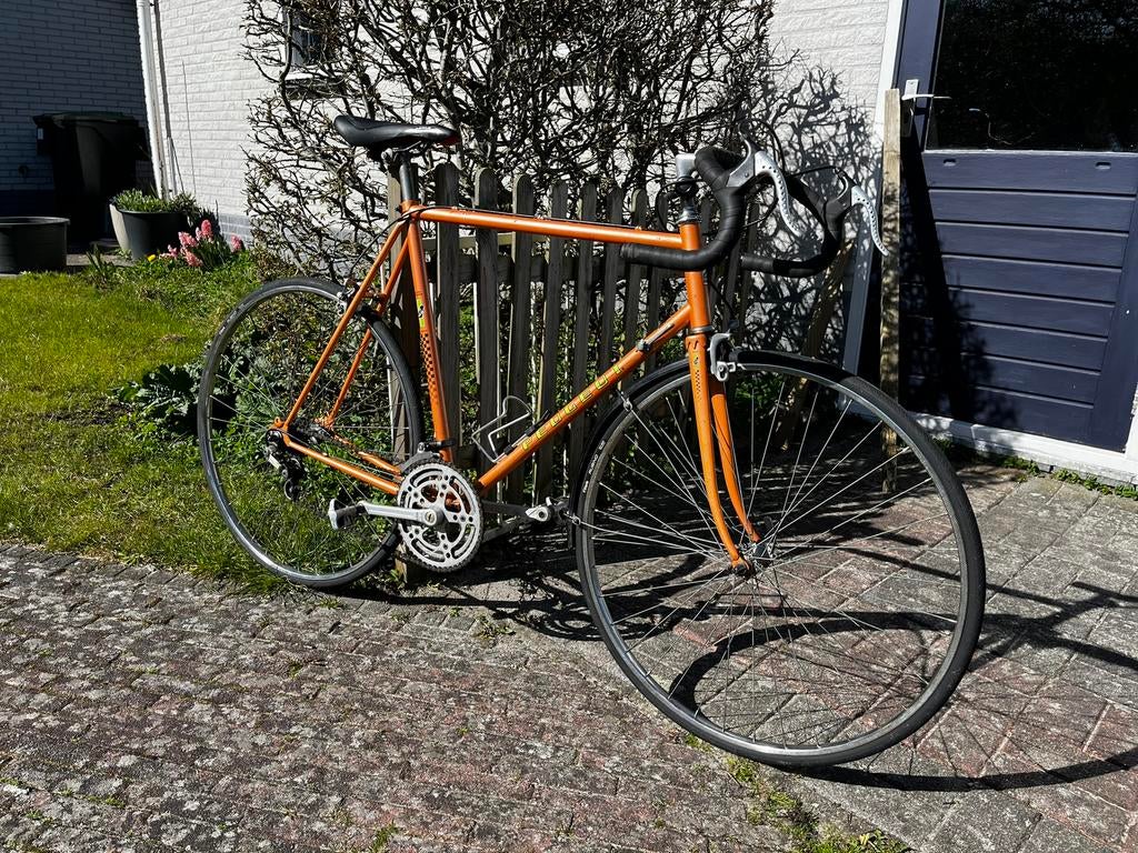 Racefiets retro Peugeot Course, Fietsen en Brommers, Fietsen | Racefietsen, 28 inch, Gebruikt, Heren, 57 tot 61 cm