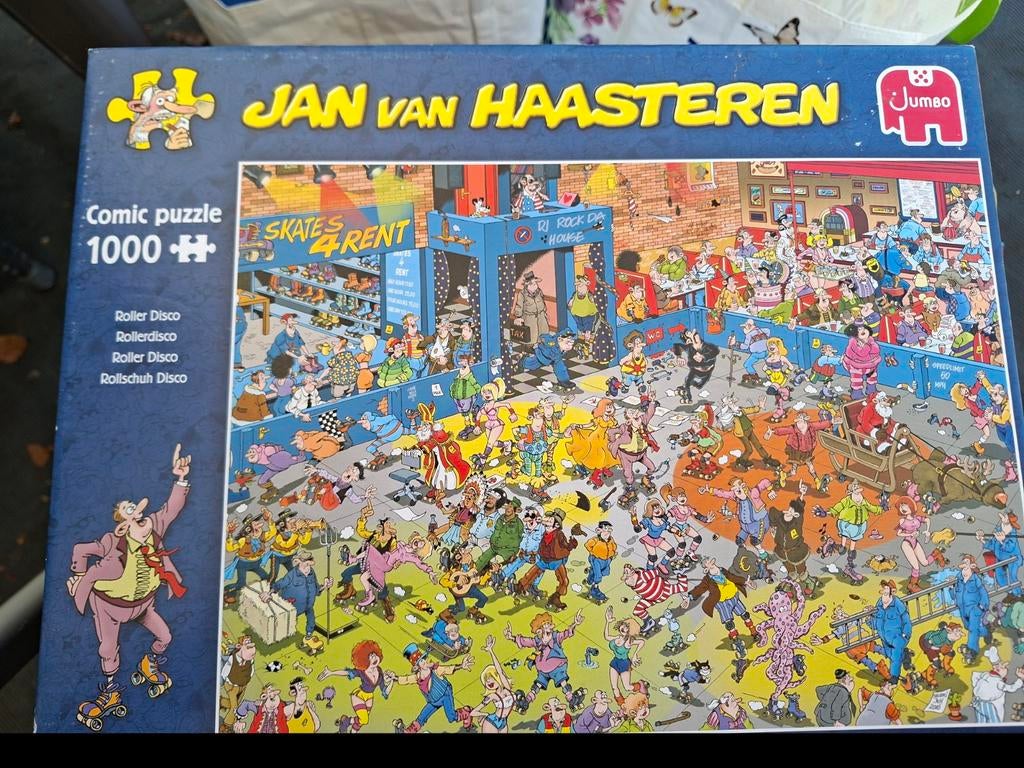 Jan van Haasteren RollerDisco, Ophalen, 500 t/m 1500 stukjes, Zo goed als nieuw, Legpuzzel
