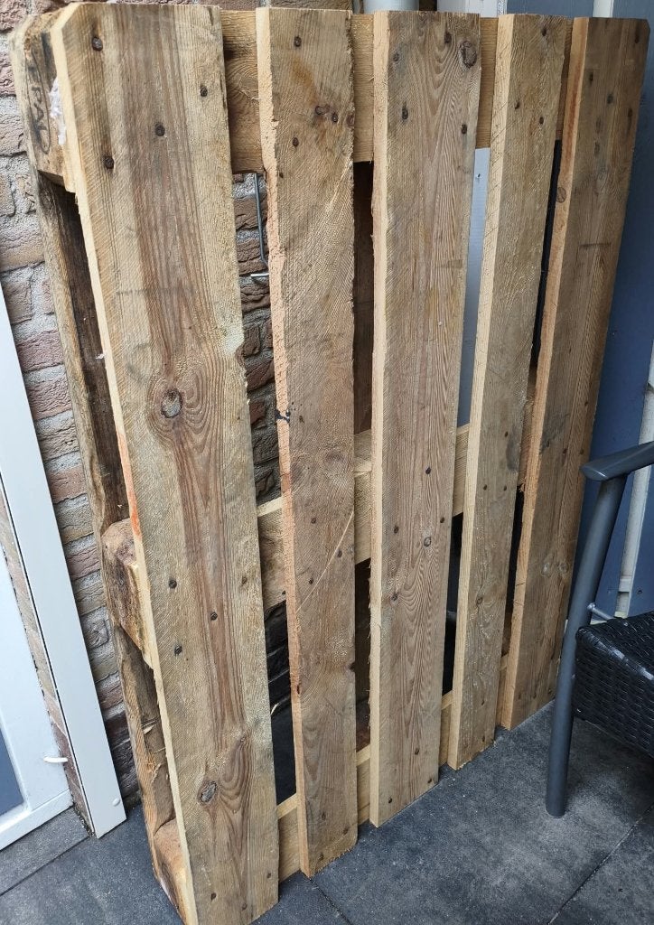 Houten pallet / Europallet gratis ophalen, Ophalen, Gebruikt, 50 mm of meer, Pallet