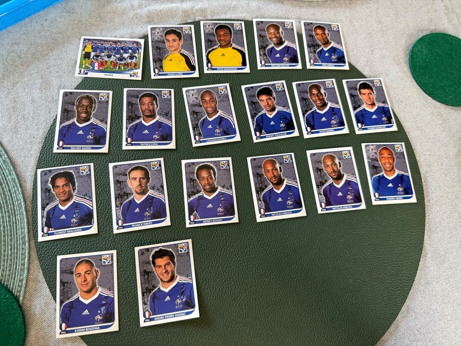 Voetbalplaatjes Frankrijk WK 2010 - Panini, Ophalen of Verzenden, Gebruikt, Sport
