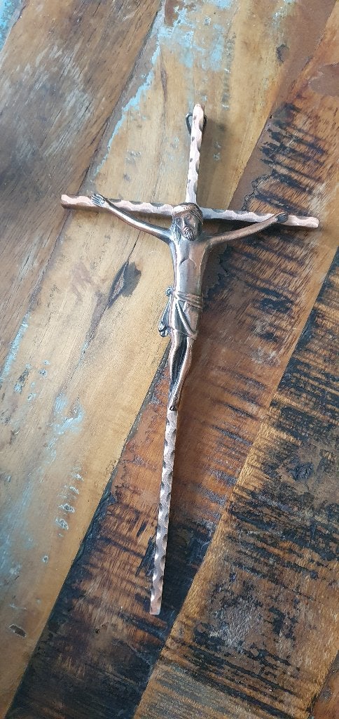 Beeldje jezus kruis, Ophalen of Verzenden, Zo goed als nieuw, Beeld(je)