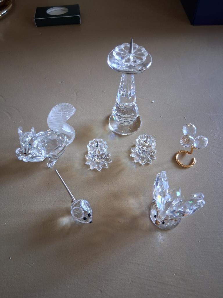 Swarovski figuren en kandelaars, Ophalen of Verzenden