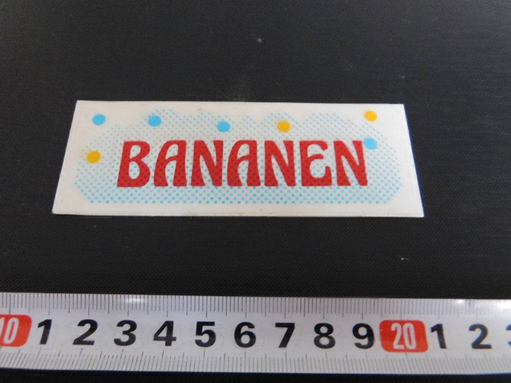 sticker transparant BANANEN *, Ophalen, Zo goed als nieuw