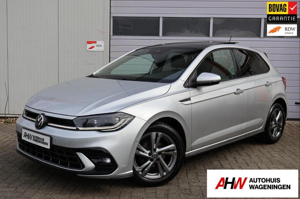 Volkswagen Polo | R-Line|ACC|PANO|VIRTUAL|IQ*Light|, Auto's, Stof, 95 pk, Zwart, Bedrijf