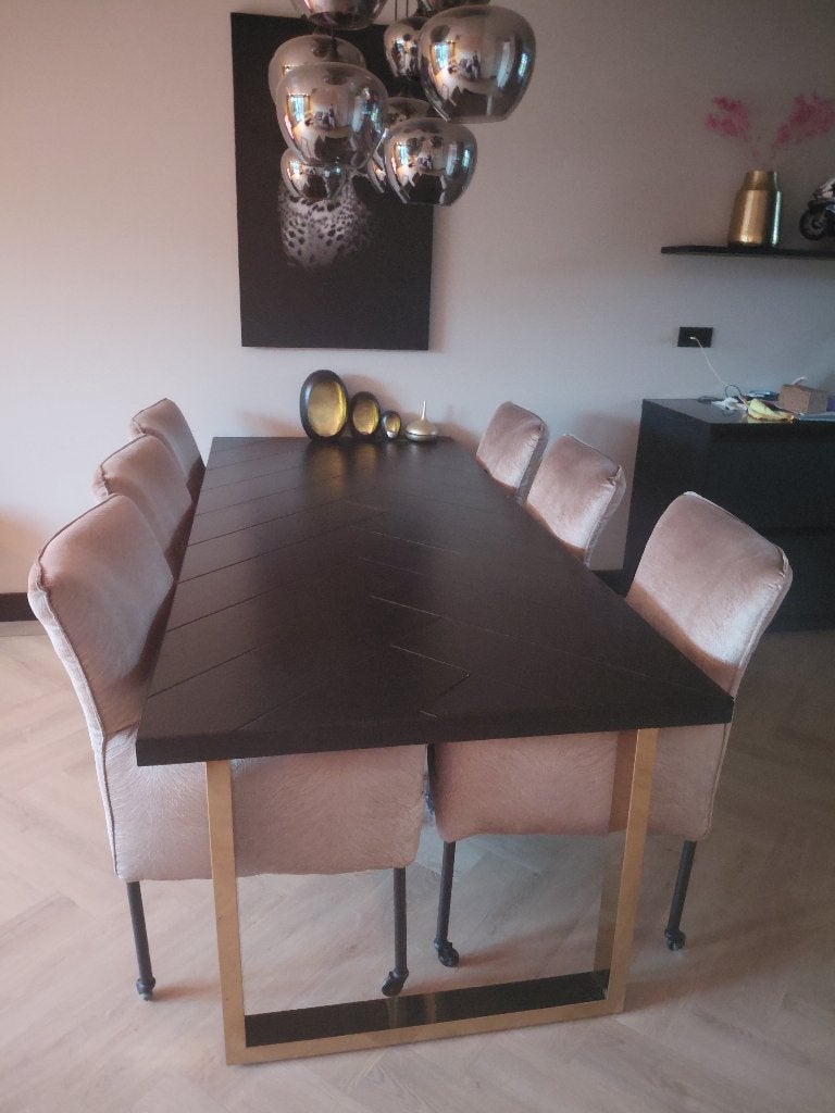 Richmond tafel, Huis en Inrichting, Tafels | Eettafels, Ophalen, 100 tot 150 cm, 200 cm of meer, Zo goed als nieuw
