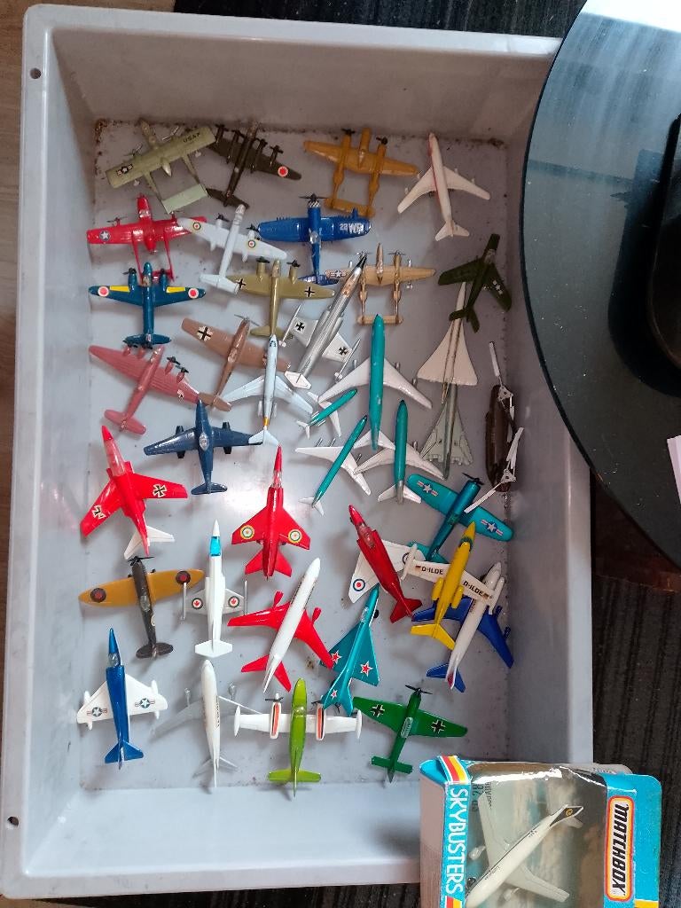 Matchbox en Schuco en Zylmex vliegtuigen, Ophalen of Verzenden, Gebruikt, Schaalmodel