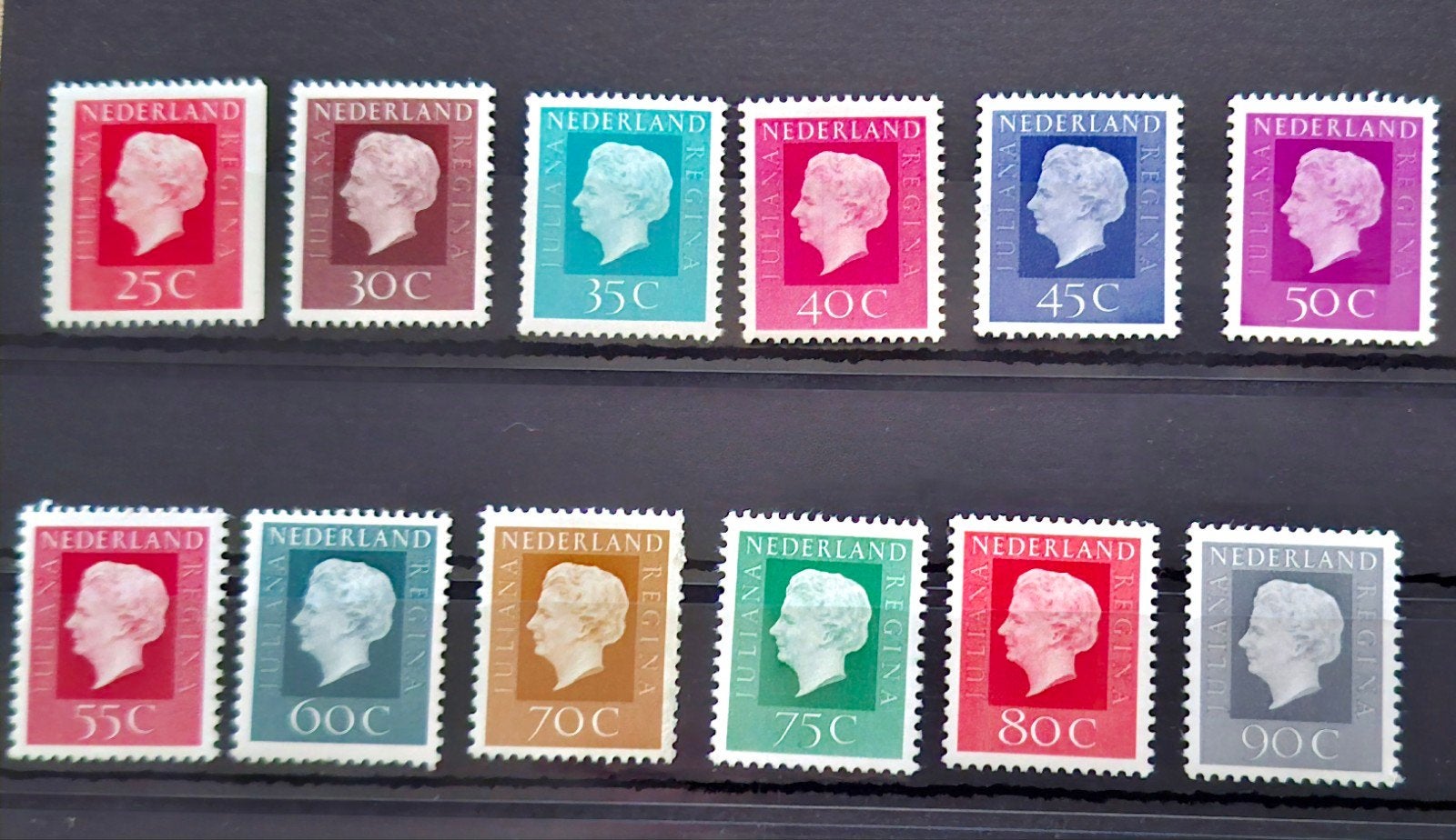 Nederland 1969-1976 nvph 940-951 Koningin Juliana, Ophalen of Verzenden, Postfris