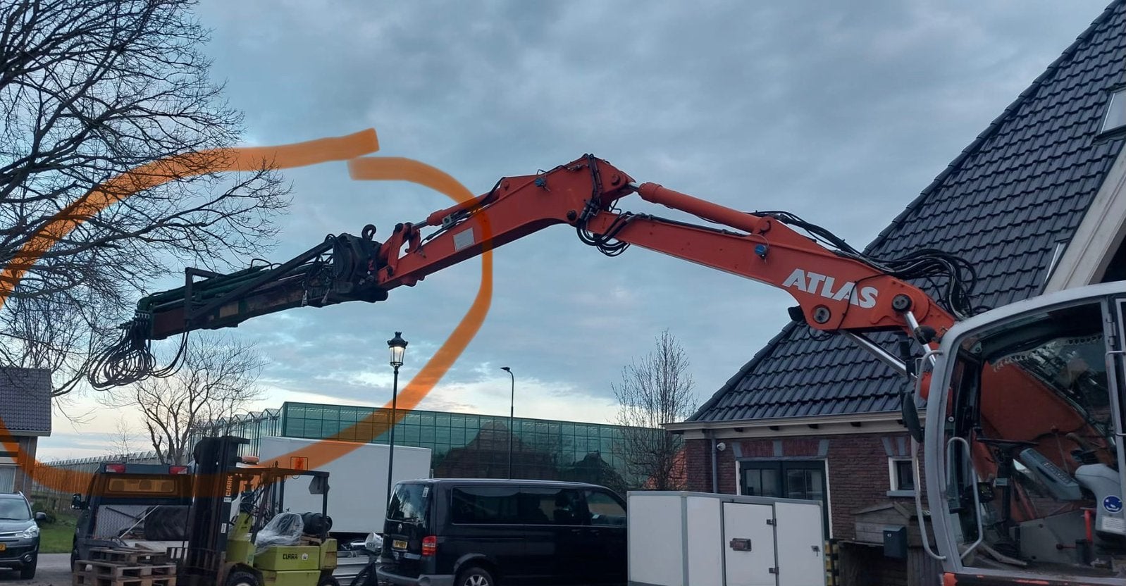 Hydraulische arm / jip, Ophalen, Hijswerktuig