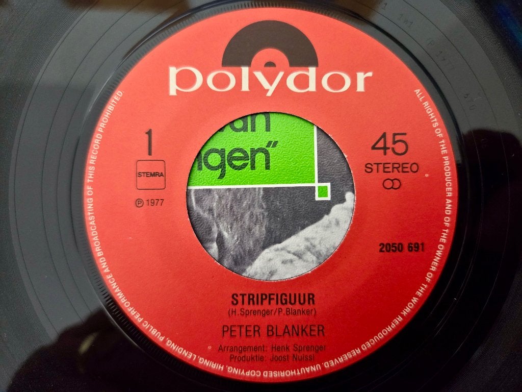 Peter Blanker: Stripfiguur, Gebruikt, 7 inch, Overige typen, Nederlandstalig