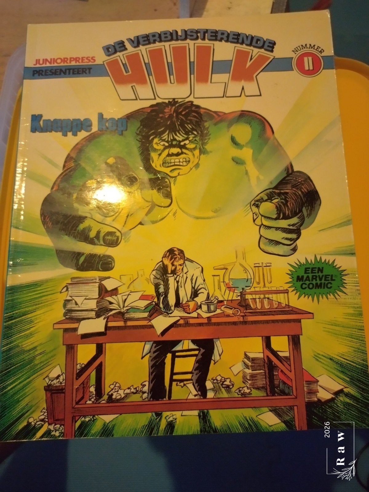 De Verbazende Hulk - Nummer 2 - Juniorpress Marvel Comic, Boeken, Ophalen of Verzenden