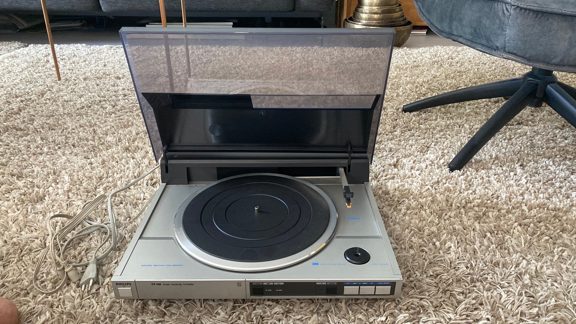 Philips FP 146, Ophalen of Verzenden, Zo goed als nieuw, Platenspeler, Philips