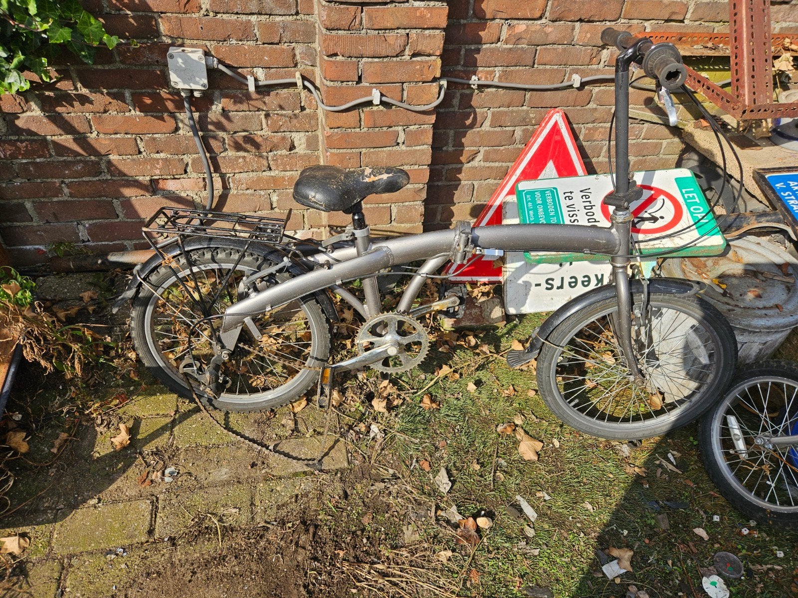 vouwfiets, Ophalen, Gebruikt