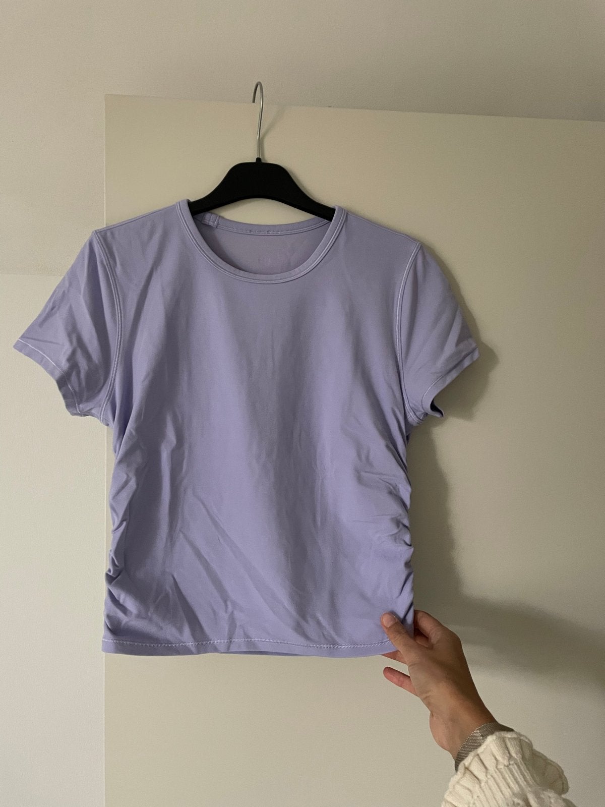 Lululemon Nulu Sportshirt - Lavendel, Maat 38/40 (M), Paars, Ophalen of Verzenden, Zo goed als nieuw
