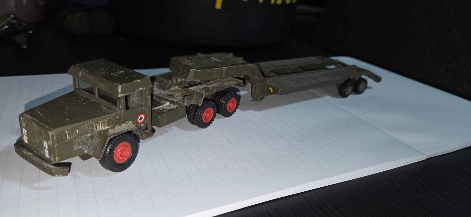 Oude Solido Unic Sahara 6x6 met militaire dieplader, Ophalen of Verzenden, Gebruikt, Bus of Vrachtwagen, Solido