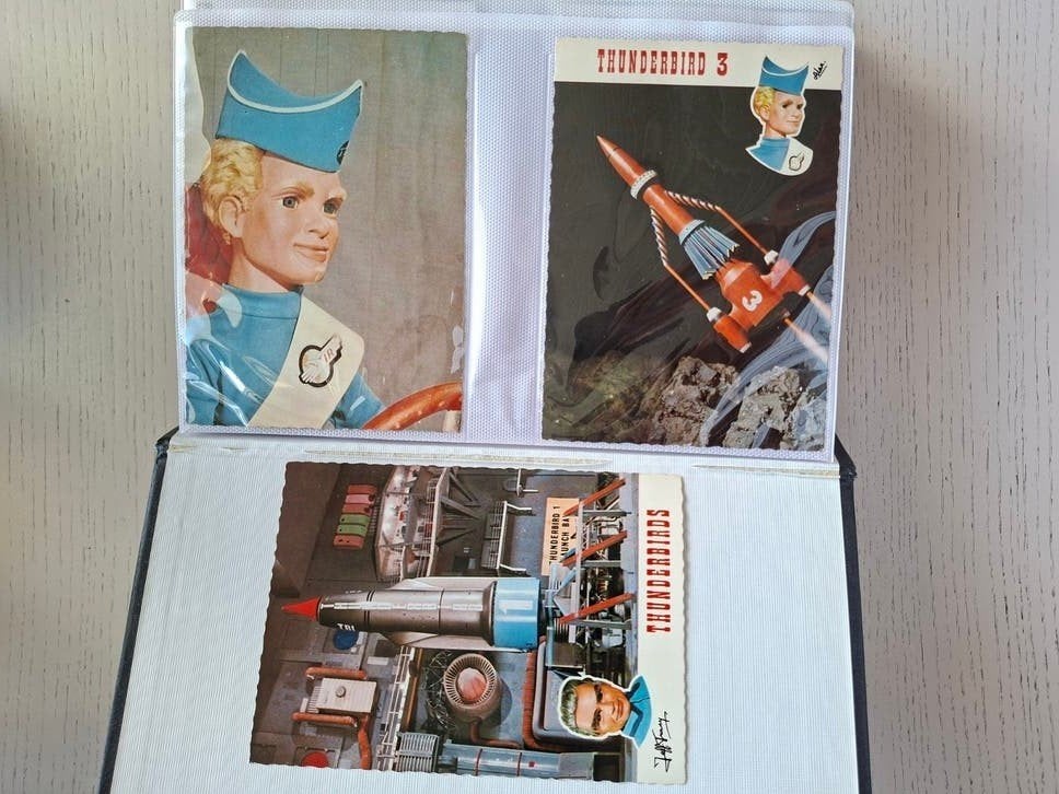 26x oude ansichtkaarten o.a. Thunderbirds/Tom Poes/Jazz enz., Ophalen of Verzenden, Sterren en Beroemdheden