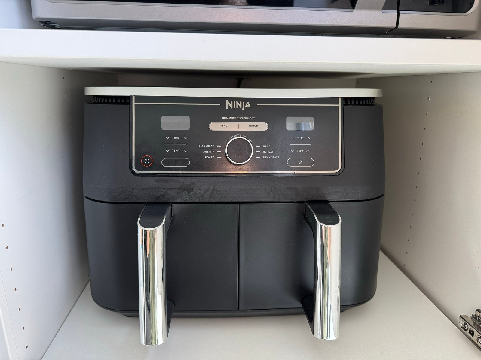 Ninja Dubbele Airfryer 9,5L + 2 nieuwe manden & grillplaten