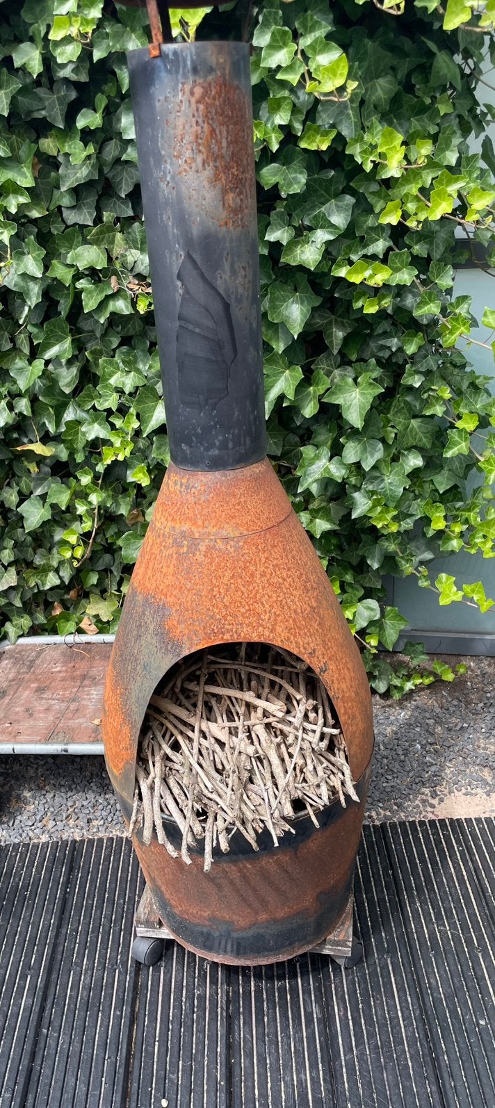 Terraskachel haard tuin tuinhaard, Ophalen, Gebruikt