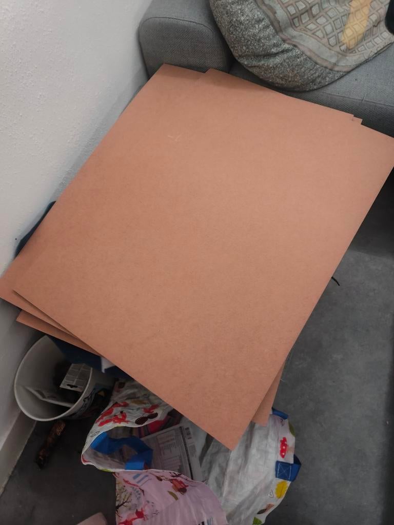 Ondervloer platen, 50 tot 100 cm, Bruin, Zo goed als nieuw, Geluidsdempende ondervloer