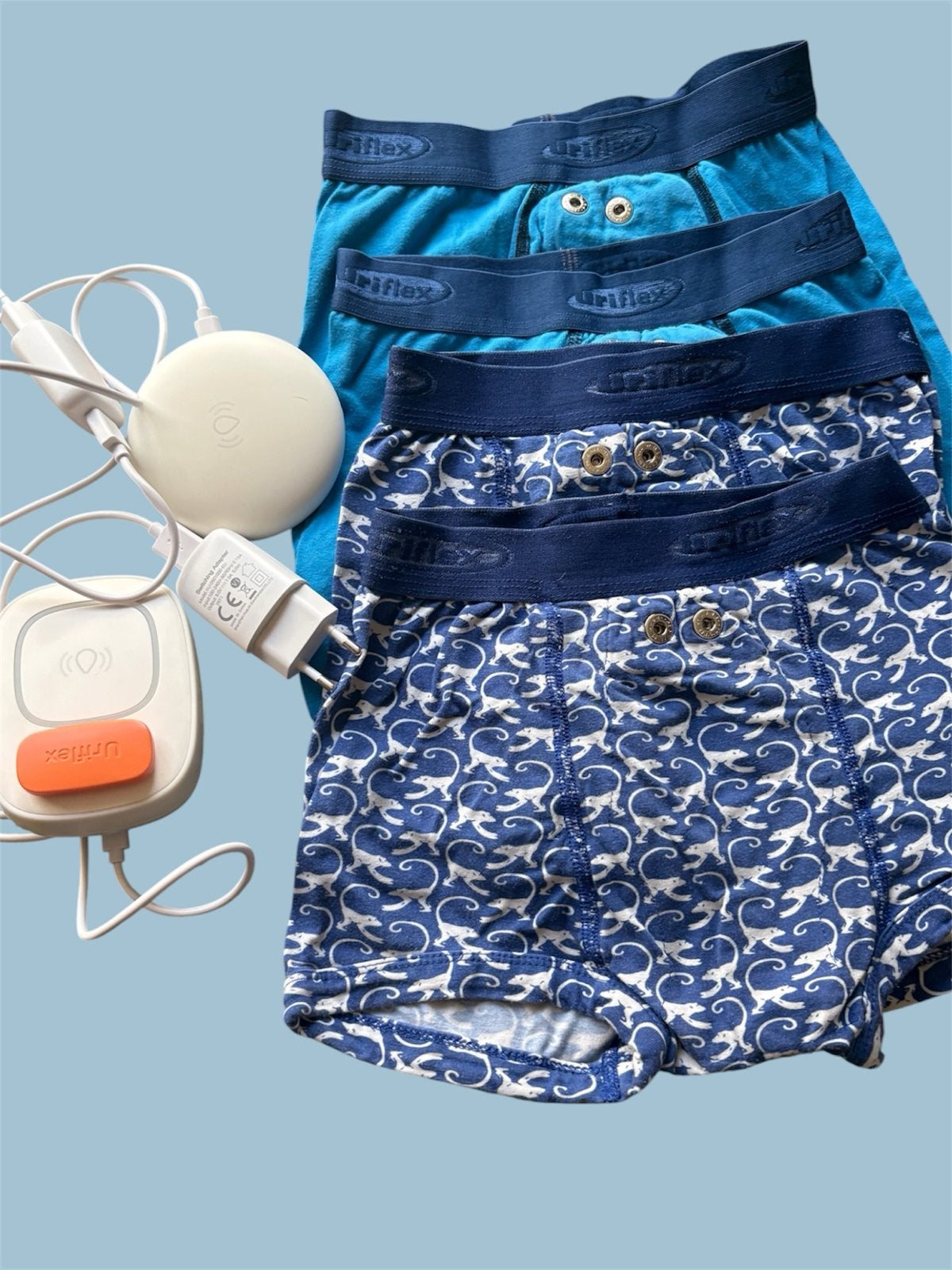 Urinflex plaswekker met 4 boxershorts, Kinderen en Baby's, Kinderspulletjes, Ophalen of Verzenden, Gebruikt