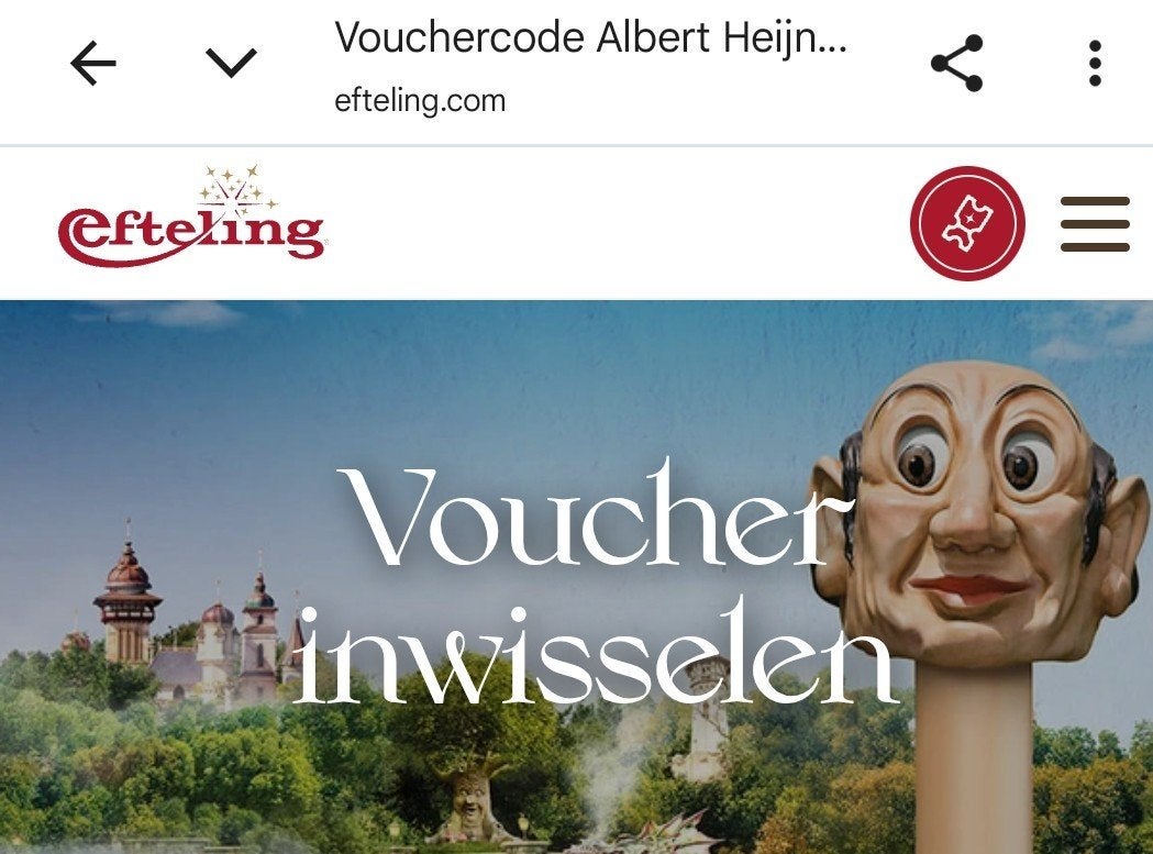 4 flexibele Efteling tickets met 14 Eur Korting, Drie personen of meer, Ticket of Toegangskaart